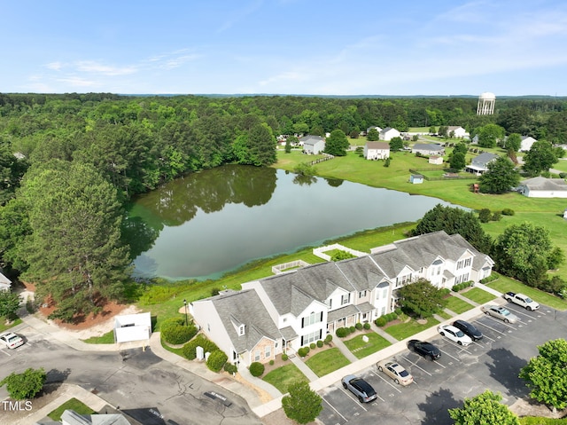 1375 Quail Cir, Creedmoor, NC 27522 - drone / aerial view of a large body of water and a heavily wooded area