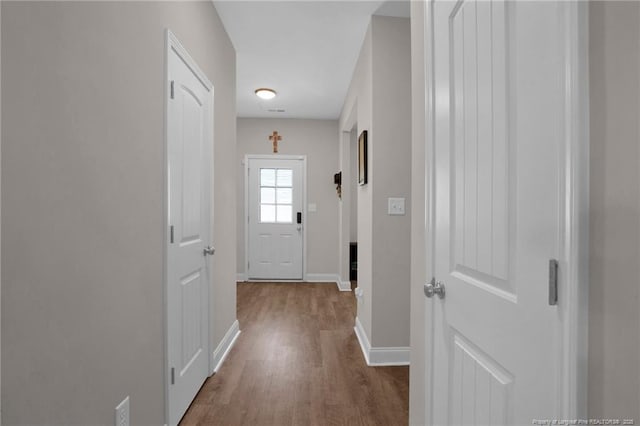 405 Shelton Beard Rd, Stedman, NC 28391 - hall featuring baseboards and wood finished floors