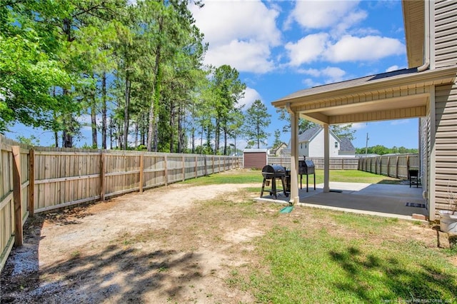 405 Shelton Beard Rd, Stedman, NC 28391 - view of yard featuring a patio area