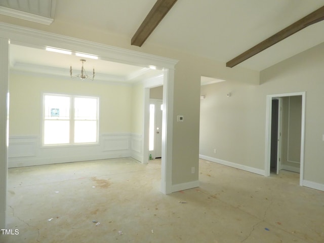 788 Shade Tree Rd, Benson, NC 27504 - unfurnished living room with wainscoting