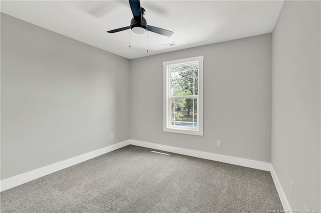 4037 Fulford Mcmillan Rd, Raeford, NC 28376 - carpeted empty room featuring baseboards and ceiling fan