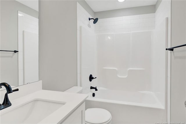 4037 Fulford Mcmillan Rd, Raeford, NC 28376 - bathroom with toilet, vanity, and shower / bath combination