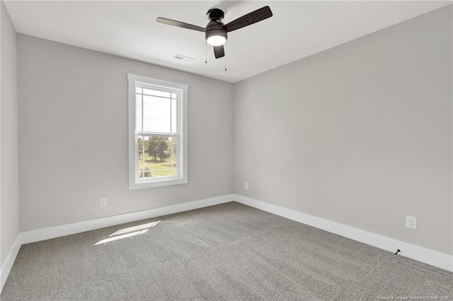 4037 Fulford Mcmillan Rd, Raeford, NC 28376 - carpeted spare room featuring a ceiling fan and baseboards