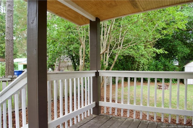 211 Sedberry St, Fayetteville, NC 28305 - view of wooden terrace