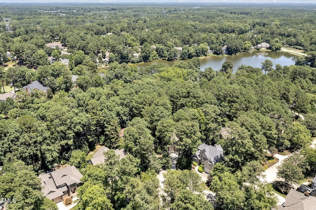 81106 Alexander, Chapel Hill, NC 27517 - aerial perspective of suburban area with a heavily wooded area and a large body of water