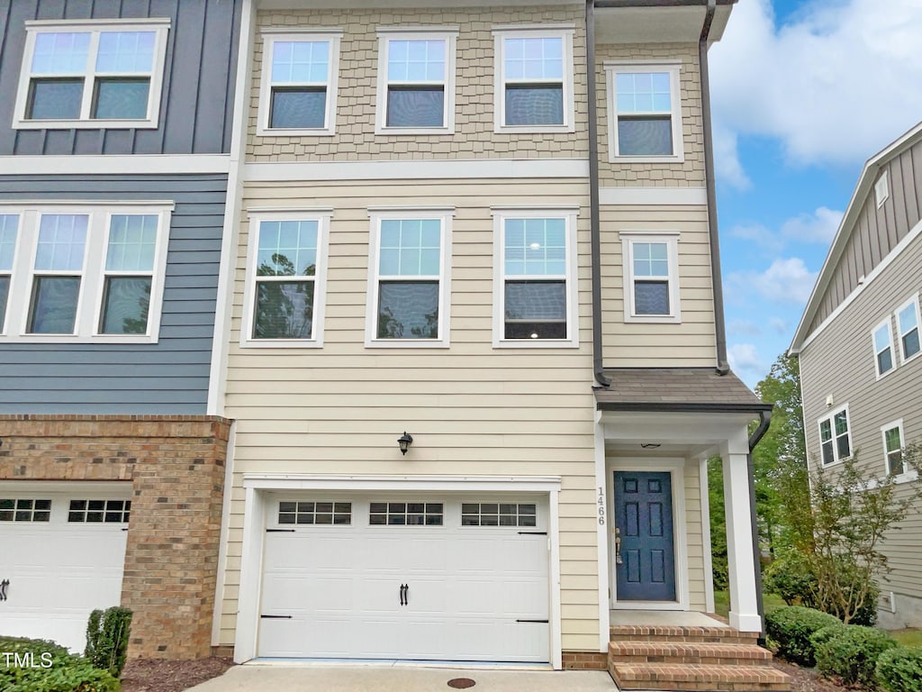 1466 Salem Creek Dr, Apex, NC 27502 - multi unit property with concrete driveway and a garage