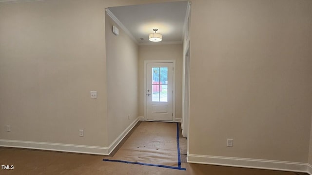 109 Drew St, Louisburg, NC 27549 - entryway featuring crown molding and baseboards