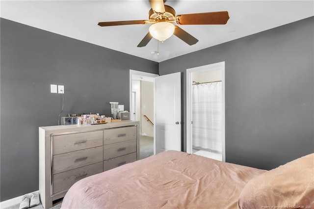 374 Boswell St, Raeford, NC 28376 - bedroom with a ceiling fan