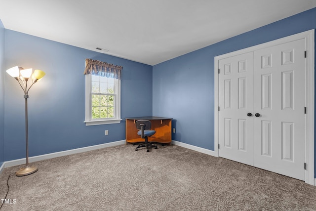 1 Gatesway Ct, Durham, NC 27707 - office area featuring carpet flooring and baseboards