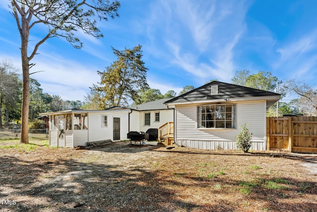 1841 Conover Dr, Fayetteville, NC 28304 - back of property with a gate and entry steps