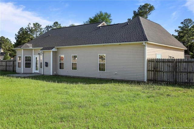 254 Blackhawk Ln, Raeford, NC 28376 - rear view of property with a shingled roof