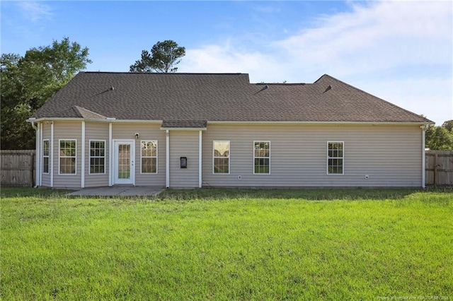 254 Blackhawk Ln, Raeford, NC 28376 - rear view of house featuring a patio