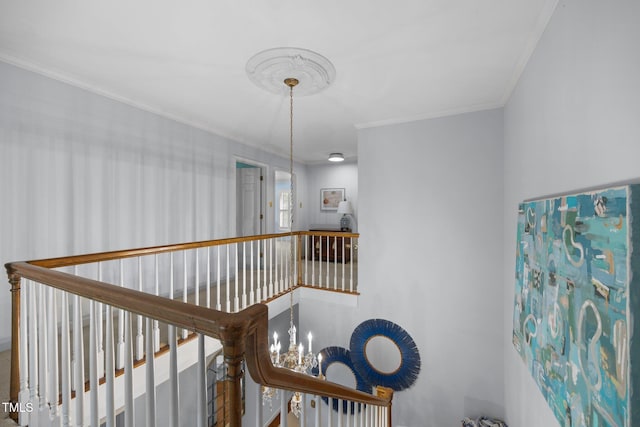 441 Fieldstone Dr, Burlington, NC 27215 - stairs featuring ornamental molding