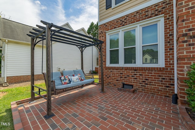 8913 Walking Stick Trl, Raleigh, NC 27615 - view of patio with a pergola