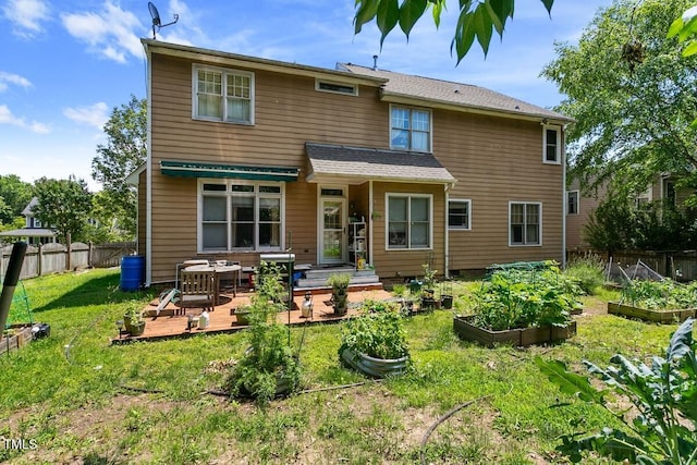 10205 Sorrills Creek Ln, Raleigh, NC 27614 - back of house featuring a garden