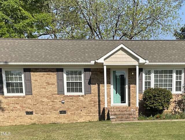 305 Briarcliff Dr, Dunn, NC 28334 - view of front of property with crawl space, entry steps, and a front yard