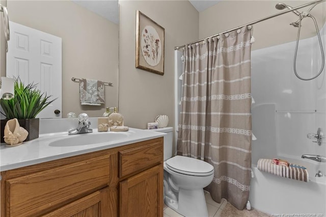 926 Foxhunt Ln, Fayetteville, NC 28314 - bathroom with toilet, vanity, and tile patterned flooring