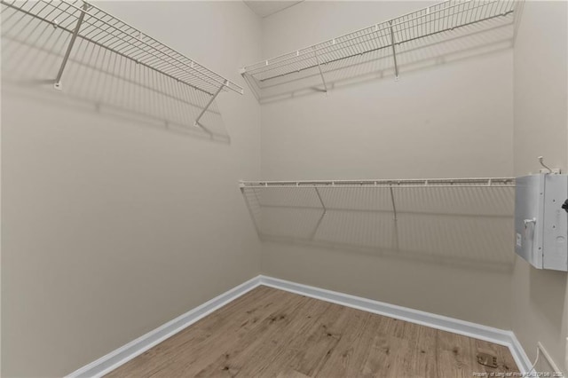 926 Foxhunt Ln, Fayetteville, NC 28314 - walk in closet featuring wood finished floors