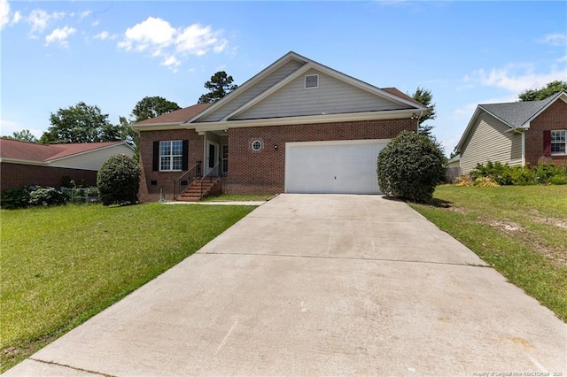 926 Foxhunt Ln, Fayetteville, NC 28314 - single story home featuring brick siding, a front lawn, driveway, and an attached garage