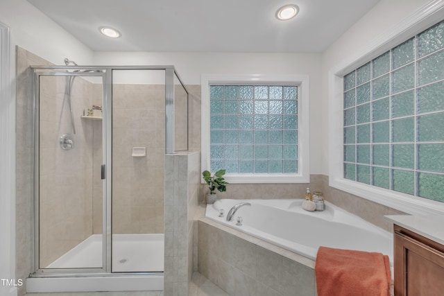 522 N Scotswood Blvd, Hillsborough, NC 27278 - full bath featuring a bath, a stall shower, and vanity