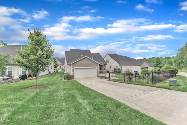 151 Bridge St, Hillsborough, NC 27278 - view of front of property with driveway, a garage, and a residential view