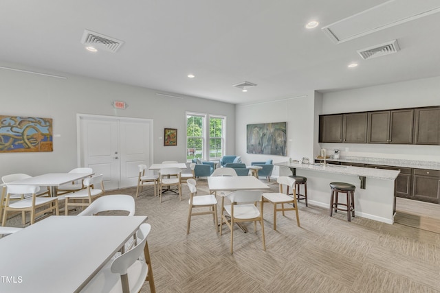 151 Bridge St, Hillsborough, NC 27278 - dining space with recessed lighting
