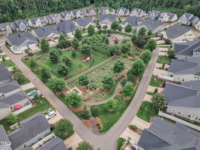 151 Bridge St, Hillsborough, NC 27278 - aerial overview of property's location with nearby suburban area and a forest