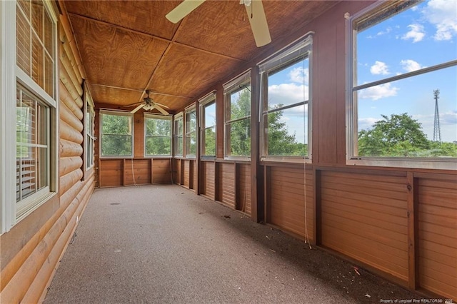 113 Atwood Ter, Stedman, NC 28391 - unfurnished sunroom featuring ceiling fan