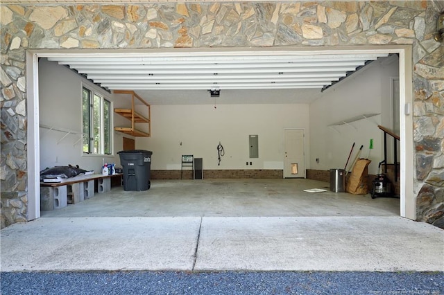 750 Mimosa Dr, Vass, NC 28394 - garage with electric panel and a garage door opener