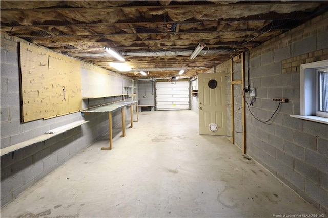 750 Mimosa Dr, Vass, NC 28394 - basement featuring concrete block wall
