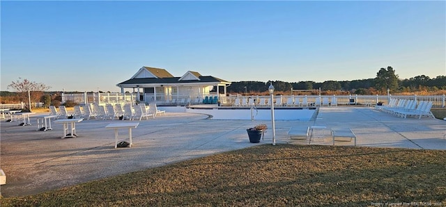 750 Mimosa Dr, Vass, NC 28394 - community pool with a patio
