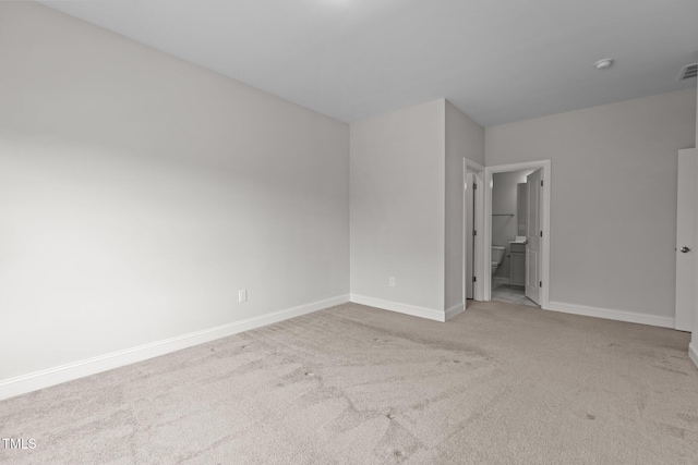 3020 Mavisbank Cir, Apex, NC 27502 - unfurnished bedroom with carpet, baseboards, and ensuite bath