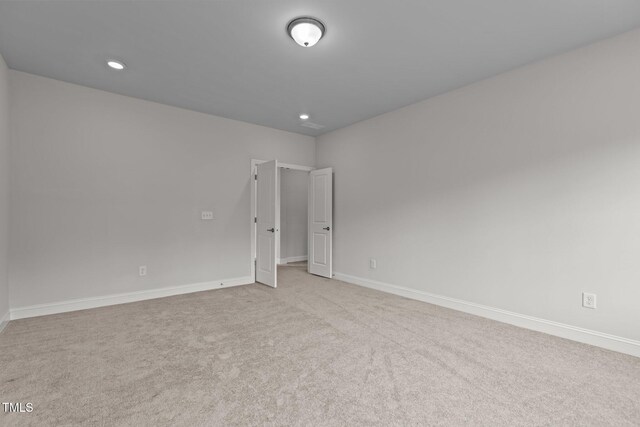 3020 Mavisbank Cir, Apex, NC 27502 - carpeted spare room with baseboards and recessed lighting