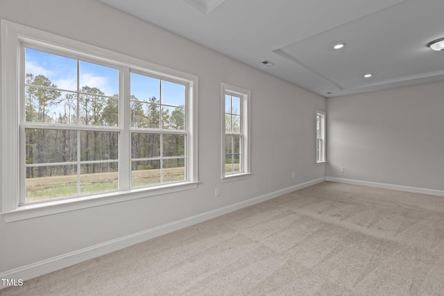 3020 Mavisbank Cir, Apex, NC 27502 - spare room featuring carpet, baseboards, and recessed lighting
