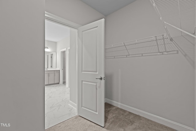 3020 Mavisbank Cir, Apex, NC 27502 - spacious closet with marble finish flooring
