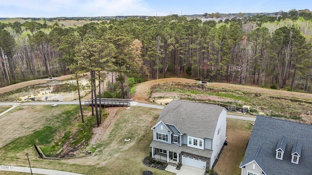 3020 Mavisbank Cir, Apex, NC 27502 - drone / aerial view of a heavily wooded area