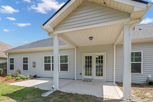 2240 Andalusian Dr, Hope Mills, NC 28348 - back of house with roof with shingles and a patio area