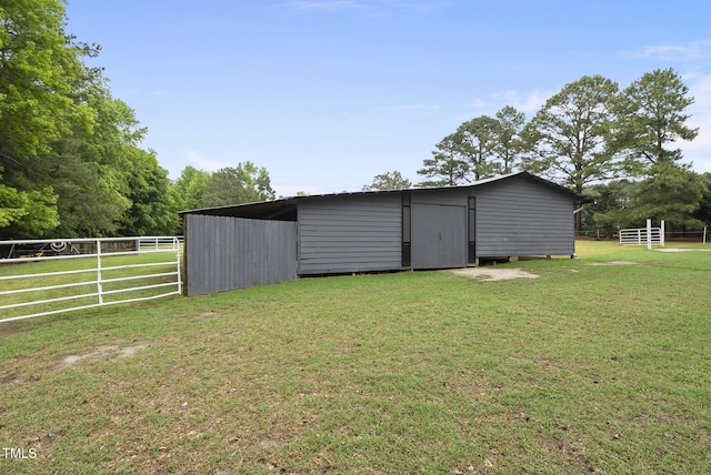 8042 N NC Highway 58, Castalia, NC 27816 - view of yard with a pole building and an outdoor structure