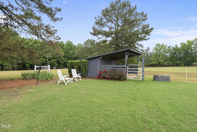8042 N NC Highway 58, Castalia, NC 27816 - view of yard featuring an outdoor structure and central AC
