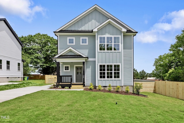 2521 Newbold St, Raleigh, NC 27603 - view of front of property featuring board and batten siding and a porch