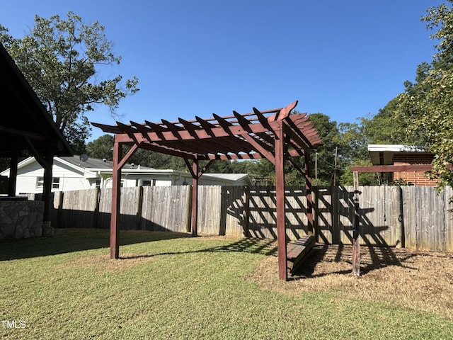603 Hugo St, Durham, NC 27704 - view of yard with a pergola