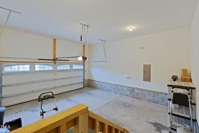 317 Springhurst Ln, Cary, NC 27511 - garage with a garage door opener and electric panel