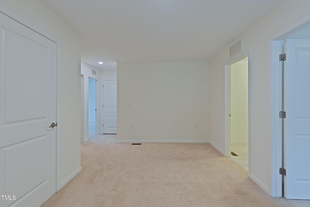 317 Springhurst Ln, Cary, NC 27511 - spare room with light carpet, recessed lighting, and baseboards