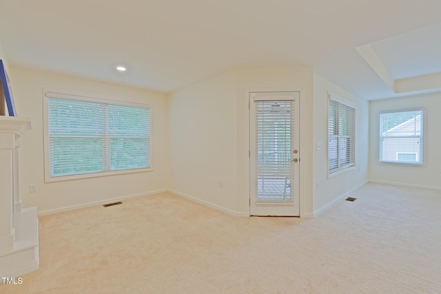 317 Springhurst Ln, Cary, NC 27511 - spare room with carpet flooring, baseboards, and recessed lighting