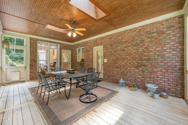 1317 Woodgate Manor Ct, Raleigh, NC 27614 - deck featuring outdoor dining area and ceiling fan