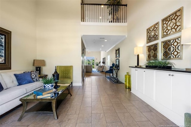 220 Hugh Shelton Loop, Fayetteville, NC 28303 - living room with a towering ceiling and baseboards