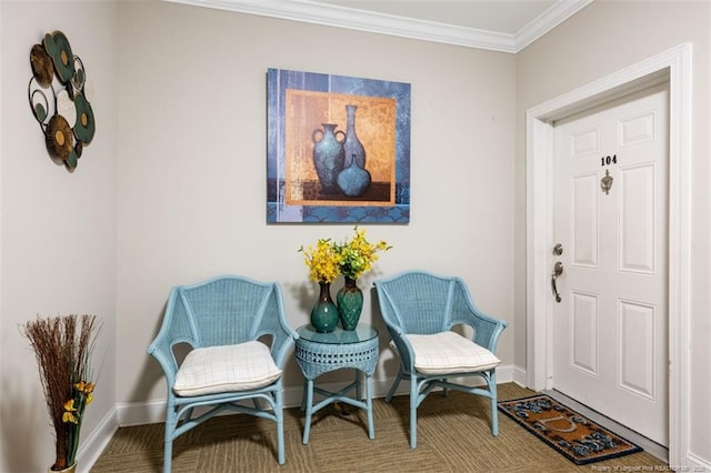 220 Hugh Shelton Loop, Fayetteville, NC 28303 - living area with baseboards and crown molding
