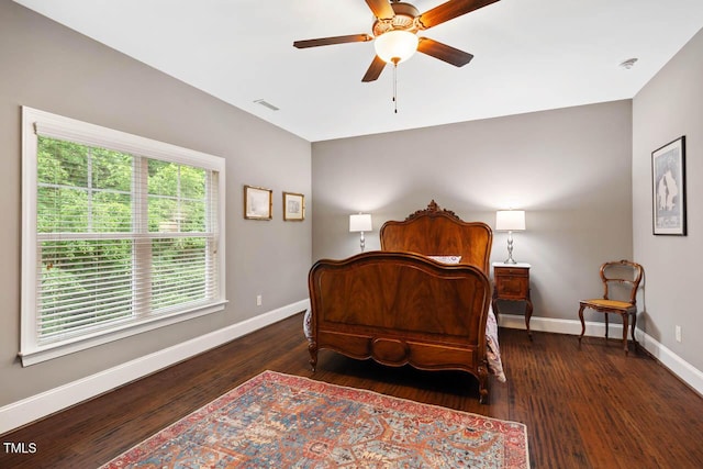 201 Margaret Mann Way, Pittsboro, NC 27312 - bedroom with baseboards, wood finished floors, and ceiling fan