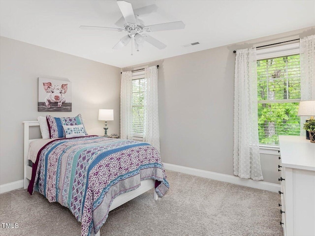 374 Crimson Way, Pittsboro, NC 27312 - bedroom featuring carpet floors, baseboards, and ceiling fan