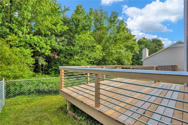 5921 Bloomsbury Dr, Fayetteville, NC 28306 - view of wooden deck